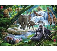 Puzzle Animali della giungla XXL 100 pezzi