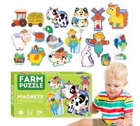 Puzzle Animali Marini,Puzzle di Trasporto, Giochi di Puzzle Colorati per, Puzzle Magnetici Divertenti per, Giocattoli di Attività di Viaggio su Strada per Casa, Scuola, Viaggi