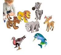 Puzzle Animali per Bambini | 7 Moi di Attività Educative in Schiuma 3D | Puzzle a Incastro di Animali,per Scuola 'Infanzia, Aula, Homeschooling, Viaggi, Casa, Giardino, Cortile