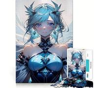 Puzzle Anime Airl Angel Part 1000 Gioco di memoria ad alta precisione Taglio di precisione Artigianato Sfida cerebrale interattiva per la casa (38x52cm)