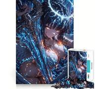 Puzzle Anime Angelo Guerriero con Spada 1000 Pezzi Gioco di Concentrazione Mentale Taglio di Precisione Bordi Lisci Attività Assorbente per Serate Tranquille (50x75cm)