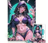 Puzzle Anime Arcane Bold Sorceress da 1000 pezzi,gioco di abilità mentale,incastro stabile,parti che non si spostano,passatempo divertente per i lunghi weekend (38x52cm)