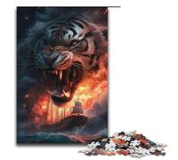 Puzzle Anime Art Tiger 1000 pezzi di carta per adulti e bambini dai 14 anni in su puzzle per divertimento in famiglia 1000 pezzi (38x26 cm)
