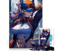 Puzzle Anime City Girl da 1000 pezzi,divertente e stimolante per la mente,con componenti robusti e ben definiti,ideale per rilassarsi in casa (50x75cm)