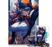 Puzzle Anime City Girl per adulti,1000 pezzi,gioco stimolante per la mente,dimensioni uniformi,pezzi precisi,ideale da portare in viaggio,gioco per allenare la mente,regalo (38x26cm)