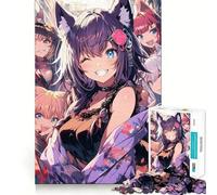 Puzzle Anime City Party da 1000 pezzi,gioco interattivo per stimolare la mente e incastrare i pezzi,sfida cerebrale per la casa (38x26cm)