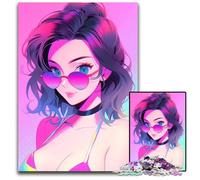 Puzzle Anime Cute Girl Summer per adulti 1000 pezzi puzzle impossibili per adulti perfetti per adolescenti e decorazioni per la casa 1000 pezzi (38x26 cm)