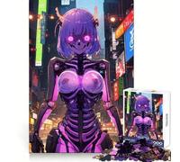 Puzzle Anime Cybernetic Demon da 1000 pezzi per adolescenti, stimola la memoria, divertente per i momenti di svago, taglio di qualità, elegante regalo di Natale (50x75cm)