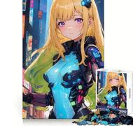 Puzzle Anime Cybernetic Girl da 1000 pezzi per adolescenti, abilità analitiche, fuga serena, assemblaggio preciso, regalo per le vacanze (50x75cm)