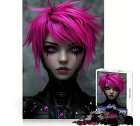 Puzzle Anime Cyborg Girl da 1000 pezzi per adolescenti, ideale per stimolare la memoria, per un piacevole momento di relax, con incastri solidi e unici, regalo di Natale (50x75cm)