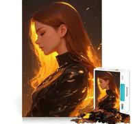 Puzzle anime della Regina di Fuoco per adulti,1000 pezzi,gioco di memoria,montaggio sicuro e stabile,gioco significativo per costruire connessioni (38x26cm)