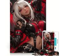 Puzzle Anime Demon Girl per adulti,1000 pezzi,gioco di memoria e allenamento per la mente,taglio preciso,finitura di alta qualità,un modo coinvolgente per passare il tempo libero (50x75cm)