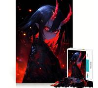 Puzzle Anime Demon Girl per adulti,1000 pezzi,gioco stimolante per la mente,dimensioni uniformi,pezzi precisi,ideale da portare in viaggio,gioco per allenare la mente,regalo (38x52cm)