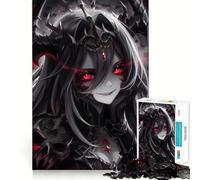Puzzle Anime Demon Skull Girl per adolescenti,1000 pezzi,gioco stimolante per la mente,montaggio sicuro e stabile,attività di condivisione per i propri cari (38x52cm)