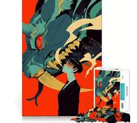 Puzzle Anime Demon ﹨u Man per adolescenti,1000 pezzi,divertente gioco di memoria,superficie liscia senza sbavature,regalo di compleanno,rompicapo (50x75cm)