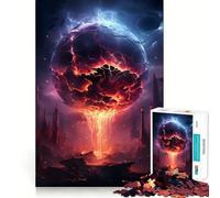 Puzzle anime "Distruzione della Terra" per ragazzi,1000 pezzi,gioco di sviluppo mentale,dimensioni uniformi,pezzi precisi,divertimento in famiglia,attività serale (50x75cm)