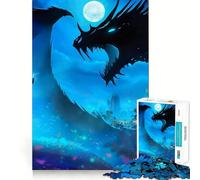 Puzzle Anime Dragon Girl 1000 Gioco di memoria ad alta precisione Taglio di precisione Sfida interattiva per la mente per la casa (38x26cm)