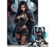 Puzzle Anime Dragon Girl per adolescenti, puzzle da 1000 pezzi, giochi divertenti, ogni pezzo è unico - gioco divertente e stimolante per tutta la famiglia (38x26cm)