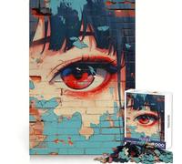 Puzzle Anime Eye Graffiti per adulti, 1000 pezzi, allenamento della memoria, svago tranquillo, taglio perfetto, ideale per le vacanze (38x52cm)