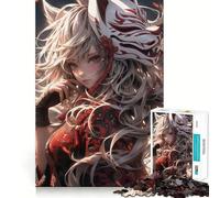 Puzzle Anime Fantasy Ninja da 1000 pezzi,gioco di concentrazione mentale,taglio di precisione,bordi lisci,gioco significativo per costruire connessioni (38x26cm)