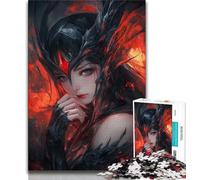 Puzzle Anime Flying Dragon Girl da 1000 pezzi per adolescenti, gioco rompicapo, decorazione da parete, regali unici per compleanno e Natale (50x75cm)