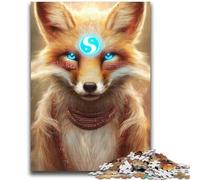Puzzle Anime Fox God per adulti, gioco stimolante e per famiglie con pezzi completamente interconnessi e di forma casuale (70X100cm)