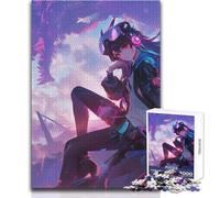 Puzzle Anime Girl con Drago da 1000 pezzi per adolescenti, gioco di apprendimento consapevole e divertente, celebrazioni gioiose, dimensioni 38x26cm