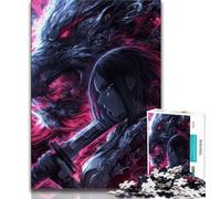 Puzzle Anime Girl Dragon da 1000 pezzi per adolescenti, modelli da assemblare, attività divertenti da fare a casa, regalo di compleanno, regali da viaggio (38x26cm)