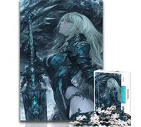 Puzzle Anime Girl Dragon per adolescenti 1000 pezzi, giocattoli, giochi educativi antistress adatti per la decorazione della scrivania (50x75cm)