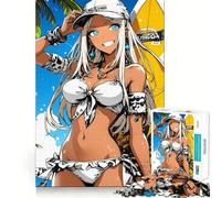 Puzzle Anime Girl Surfer da 1000 pezzi,gioco cognitivo divertente,taglio di alta precisione, alleviare lo stress (38x26cm)