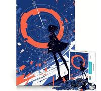 Puzzle Anime Girl Time Warp da 1000 pezzi,gioco di costruzione che mette alla prova la concentrazione,montaggio sicuro e preciso,divertimento per interni durante le vacanze (50x75cm)