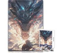 Puzzle anime "Il più grande drago" da 1000 pezzi per adolescenti, gioco educativo per lo sviluppo delle competenze, regalo perfetto per momenti speciali, dimensioni 50x75cm