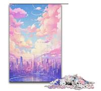Puzzle Anime Nuvole Colorate 1000 Pezzi di Carta per Adulti e Bambini dai 14 Anni in su Puzzle per Divertimento in Famiglia 1000 Pezzi (38x26cm)