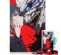 Puzzle Anime Ragazza e Mostro 1000 Pezzi Gioco di Memoria Divertente Bordo Liscio Incastro Perfetto Divertente Modo per Riempire il Vuoto Tempo Libero (50x75cm)