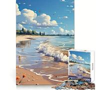 Puzzle anime "Rifugio al mare" da 1000 pezzi per adolescenti, gioco per allenare la mente, momento di relax, assemblaggio artistico, regalo stagionale (38x26cm)