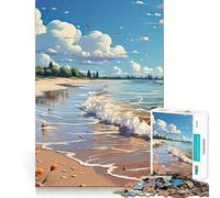 Puzzle anime "Rifugio al mare" da 1000 pezzi per adulti, gioco cognitivo da assemblare insieme, divertente pezzo da collezione (38x52cm)