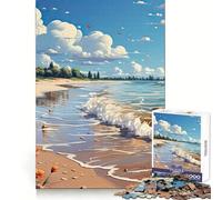 Puzzle anime "Rifugio al mare" da 1000 pezzi per adulti, gioco cognitivo da assemblare insieme, divertente pezzo da collezione (38x52cm)
