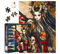 Puzzle anime Samurai 1000 pezzi per adulti - guerriero e mostro, 50 x 70 cm, stile manga giapponese, puzzle di alta qualità, sfidante per tutta la famiglia