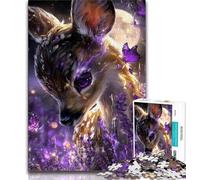 Puzzle Anime Sweetheart Deer da 1000 pezzi per adulti e adolescenti, modelli da assemblare, attività divertenti da fare a casa, regalo di compleanno, regali da viaggio (38x26cm)