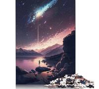 Puzzle anime Twilight Descends da 1000 pezzi per adulti, regali, puzzle in legno per adulti e adolescenti, giocattoli per l'intrattenimento della famiglia, 1000 pezzi (75x50 cm)