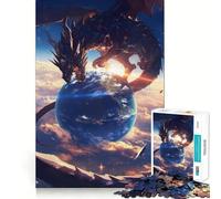 Puzzle anime "World on Palm Dragon" da 1000 pezzi,gioco di logica,incastro perfetto,pezzi precisi,divertimento in famiglia,attività serale (50x75cm)