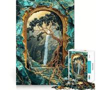 Puzzle "Antica Porta d'Oro" da 1000 pezzi,gioco di logica,incastro perfetto,pezzi precisi,divertimento in famiglia,attività serale (38x26cm)