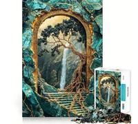 Puzzle "Antica Porta d'Oro" da 1000 pezzi gioco di logica,pensiero creativo,taglio preciso,abilità artigianale,momento di tranquillità,esercizio mentale da fare a casa (50x75cm)