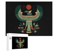 Puzzle antico egiziano Falcon Dio per adulti Attività Famiglia Giochi Home Decor Puzzle 500 PCS