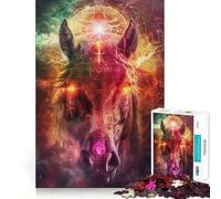 Puzzle "Antico rituale del cavallo" da 1000 pezzi per adulti,gioco per potenziare la memoria,taglio di qualità professionale,attività di gruppo emozionante (38x52cm)