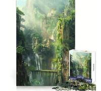 Puzzle "Antico Tempio nella Giungla" per Adolescenti, 1000 Pezzi, Richiamo di Energia, Piacere Rilassante, Bordi Precisi, Sorpresa di Compleanno (50x75cm)