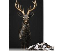 Puzzle Antilope Dorata e Oscura, 100% carta riciclata, rettangolare, per adulti e bambini, regalo di Natale, 1000 pezzi (26x38 cm)