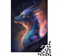 Puzzle antistress a forma di drago volante della galassia, 100% in cartone riciclato, per bambini adulti, 1000 pezzi (38x26 cm)