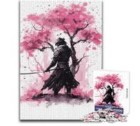 Puzzle Aquarelle Sakura Samurai 1000 pezzi Gioco divertente per lo sviluppo cognitivo Speciale regalo di festa premuroso Dimensioni 50x75cm