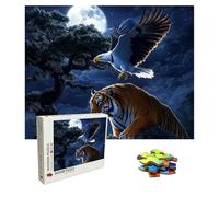 Puzzle aquila Puzzle 1000 Pezzi tigre Art Jigsaw Puzzles For Adults, Puzzles in Legno XXL 75x50 cm, Si Adattano Perfettamente Tra Loro Lettere Sul Retro, Idea Regalo Uomo e Donna, Compact Box 8p-814